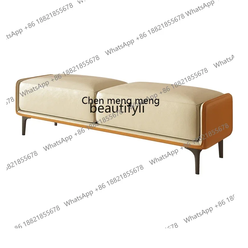 

D178 DY Italian Bed End Stool Bedroom Minimalist Bed Stool Simple Modern Bedside Bench Cloakroom Sofa Stool upholstered bench