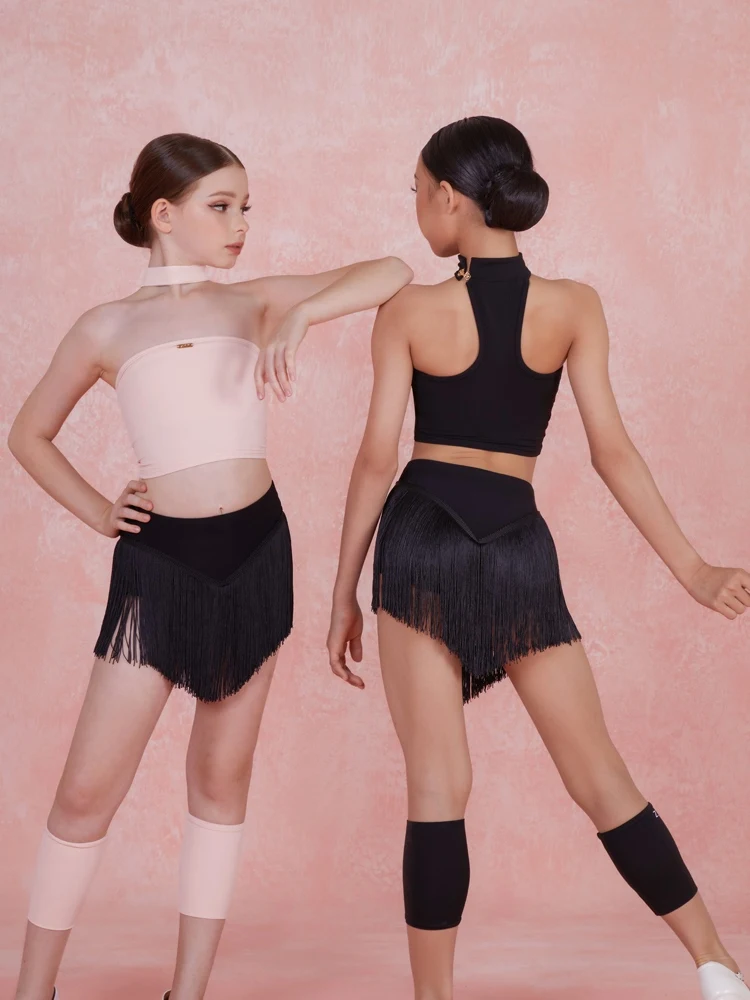 ZYM Latin Dance Accessories For Girls Chacha Rumba Tango Dress Hair Band Latin Legging Practice Clothes Latin Belt DQS16562