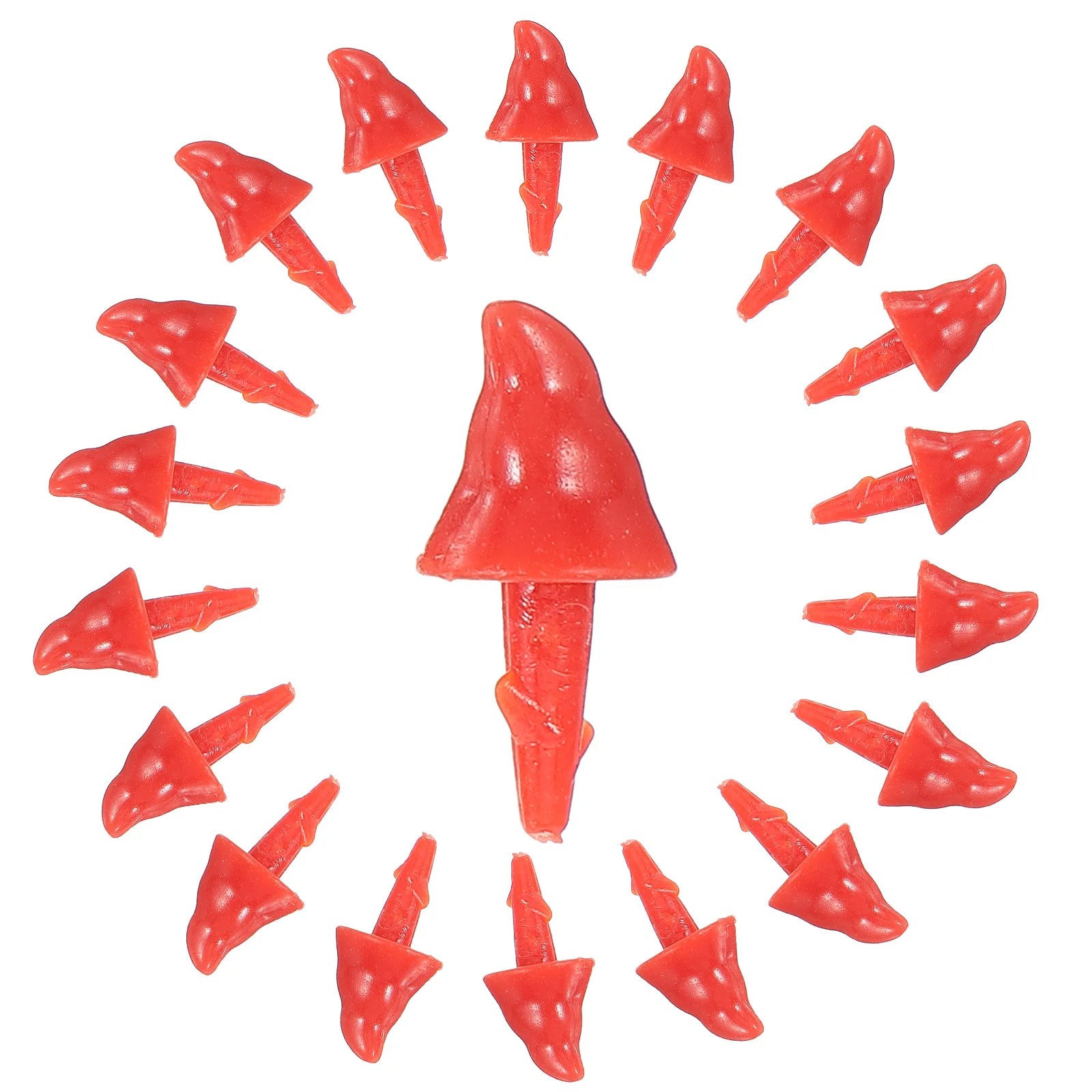 

200 Pcs Snowman Nose Accessory Bulk Supplies Accessories Making Materials for Crafts Plastic Xmas DIY Christmas