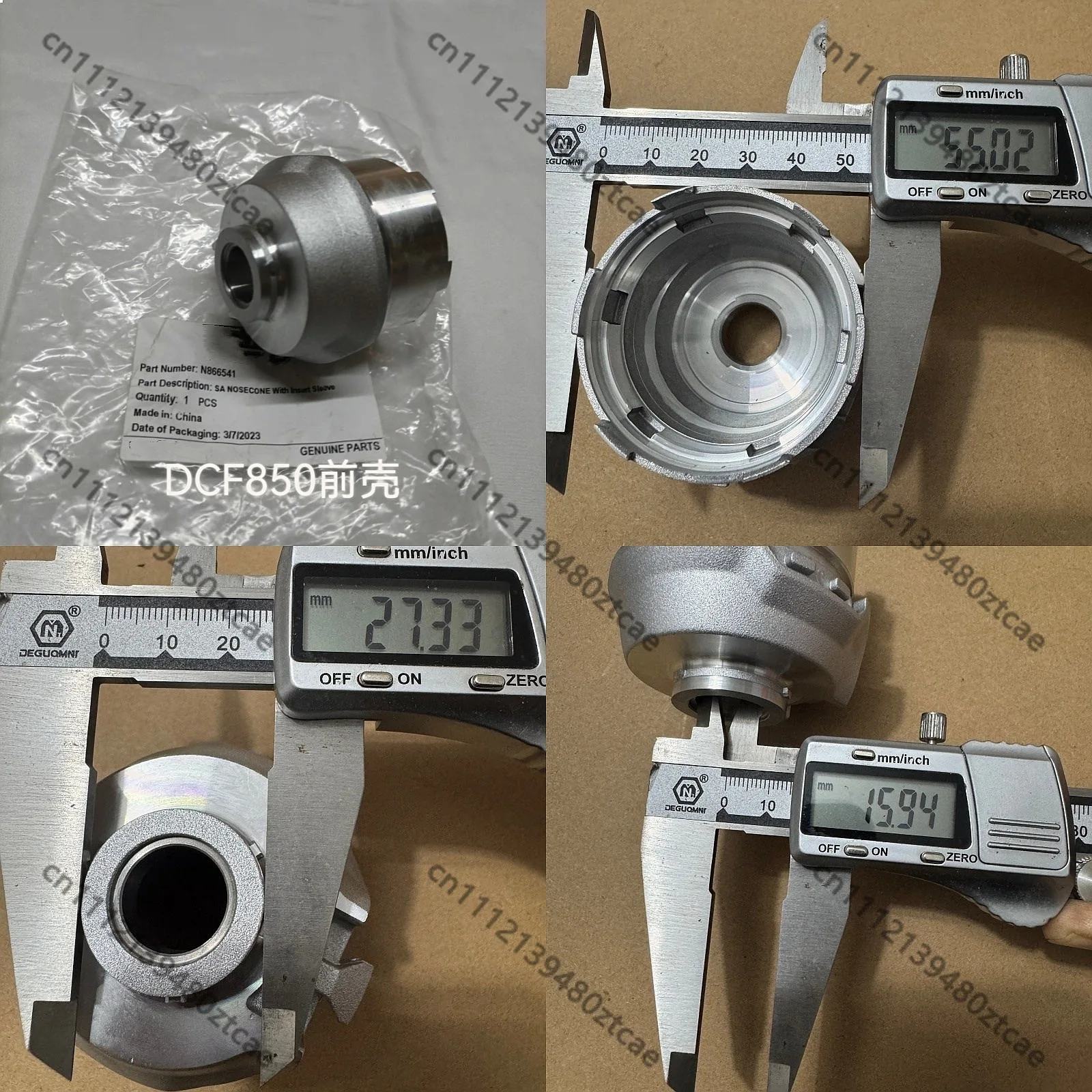 Original Front Shell N866541 for DEWALT DCF850 Impact Driver Power Tool Replacement