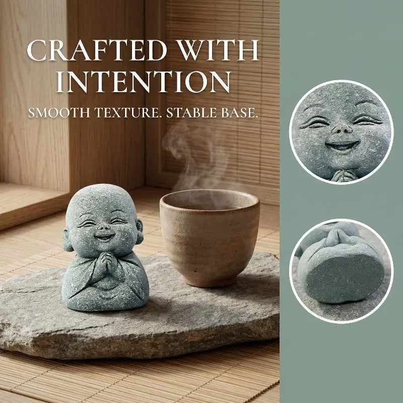 Zen Four No's Little Monk Home Decoration Small Shami Doll Office Desktop Decoration