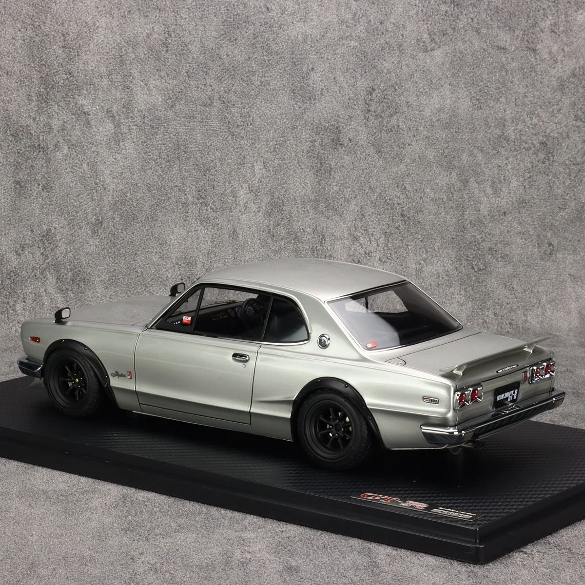 IG 1:18 Skyline 2000 GTR KPGC10 Silver JDM Simulation Limited Edition Resin Metal Static Car Model Toy Gift