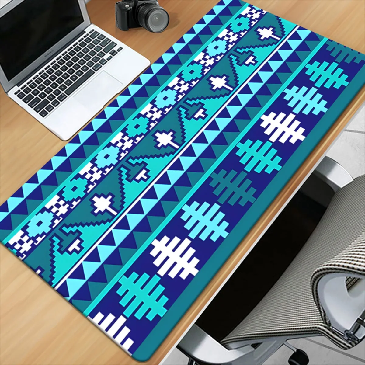 Brand Tribal Blue HD Printed Desk Pad Iron Art Core Mousepad Multi Functional XXL Gaming Mat Keyboard Office PC Gamer
