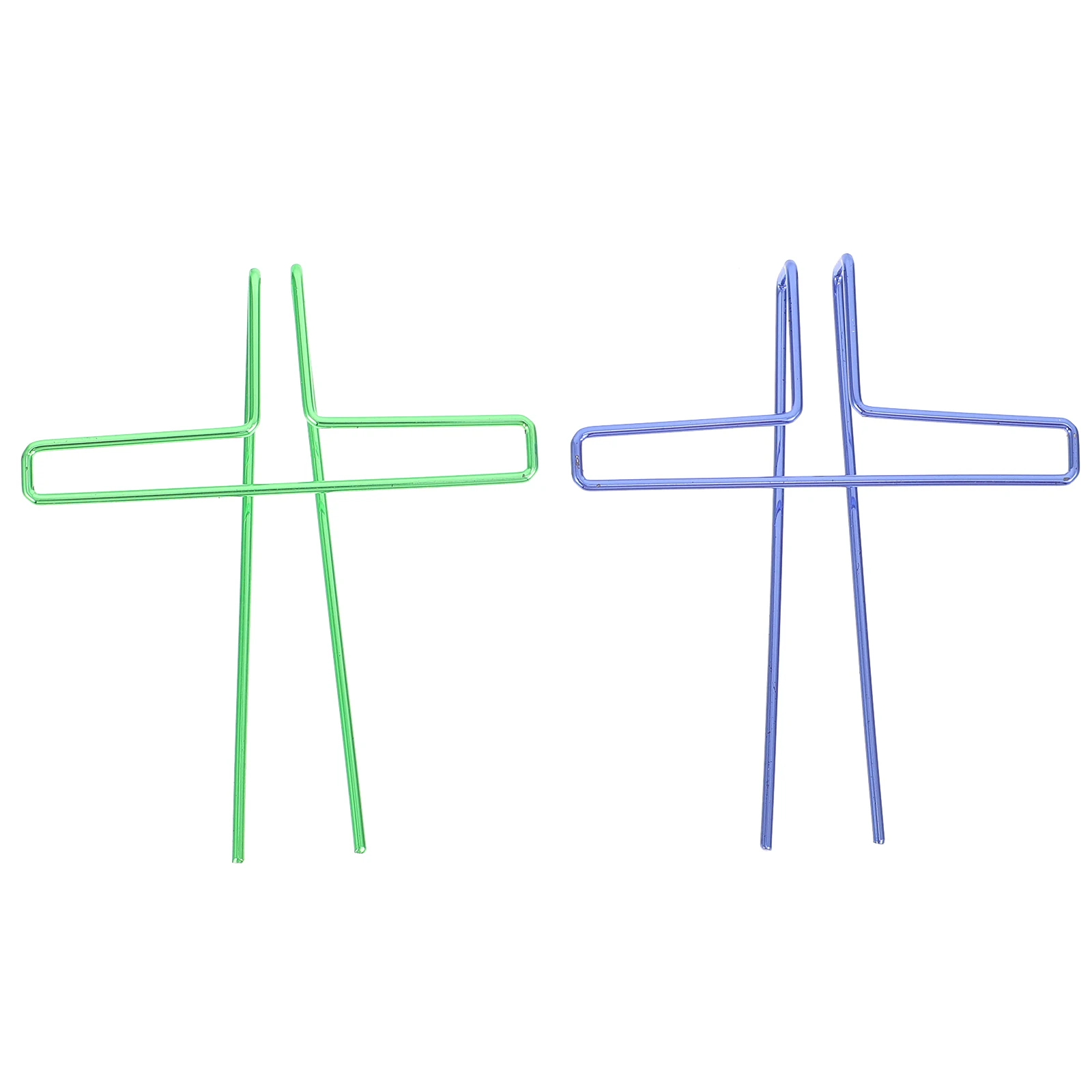 

2 Pcs Music Score Clip Stave Folder Blue Green Durable Metal Page Fixing Book Press Guitar Accessories Performance Supply