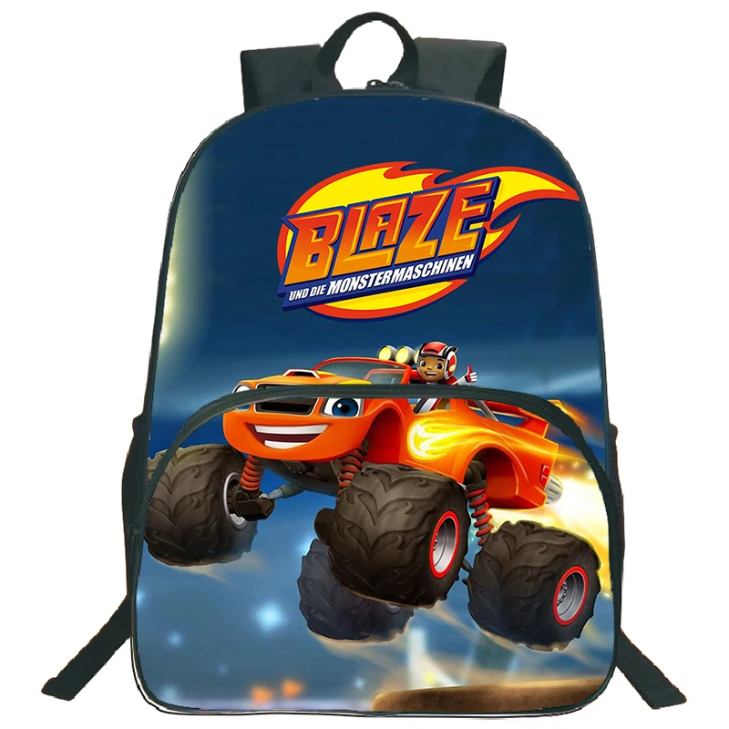 Blaze And The Monster Machines Children's Backpack Schoolbag Boys Girls Backpack Students Large Capacity Travel Bookbag Mochila