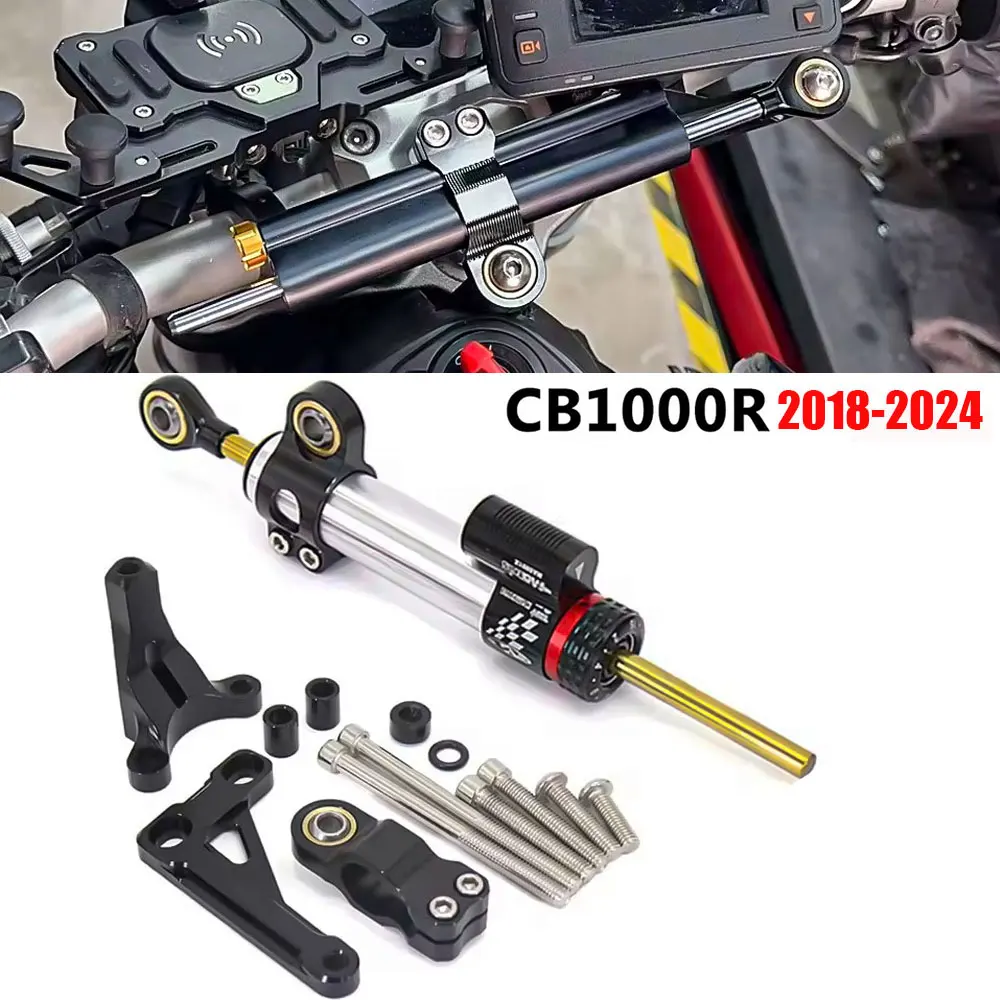 

Motorcycle CNC Steering Dampers Stabilize Damper Bracket Mounting Accessories For Honda CB1000R 2018-2024