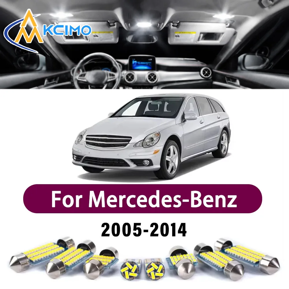 

Error Free LED Interior Light Kit for Mercedes-Benz R Class W251 2005-2014 Premium Bright Dome Trunk Mirror Reading Lamps Canbus
