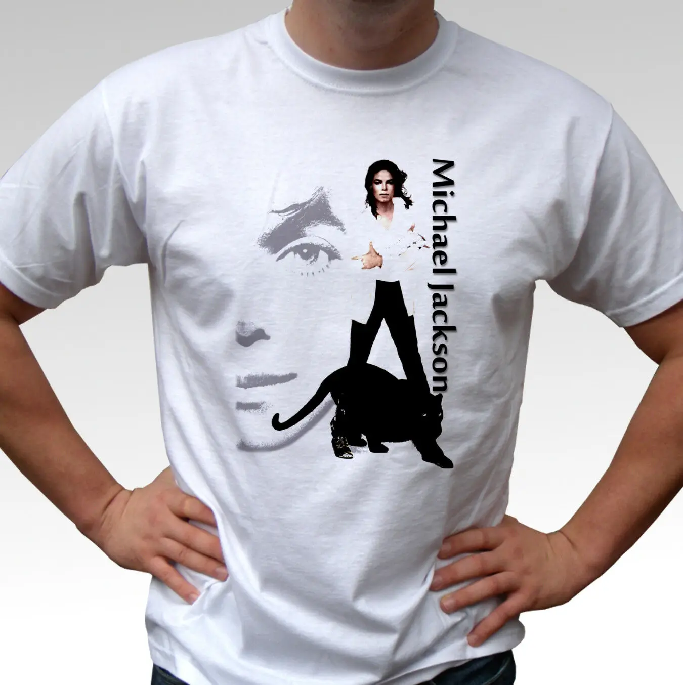 Michael Jackson Cool FashionT Shirt - Men's 100% Cotton Casual T-shirts Loose Top Size S-3XL