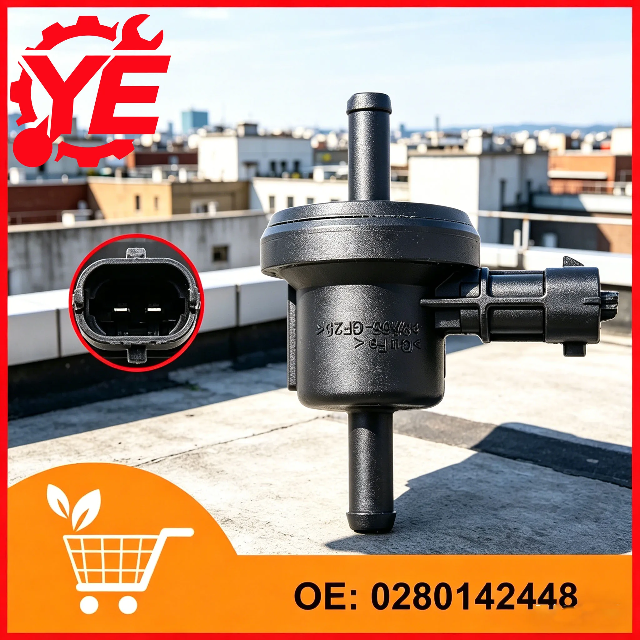 

0280142428 0280142539 Vapor Canister Purge Solenoid Valve 0280142448 for Vespa Piaggio 0280142428 0280142539