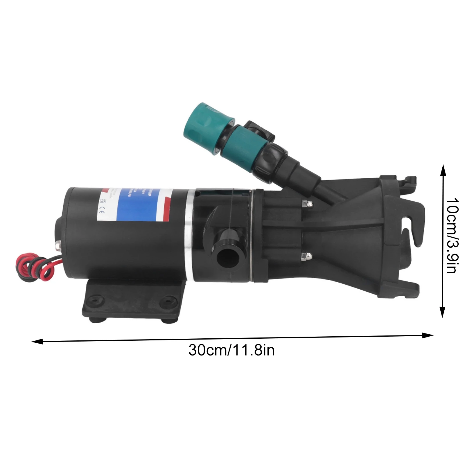 Bomba maceradora de 12V con válvula de descarga, bomba de descarga de aguas residuales para barco marino RV, 12GPM, 45LPM