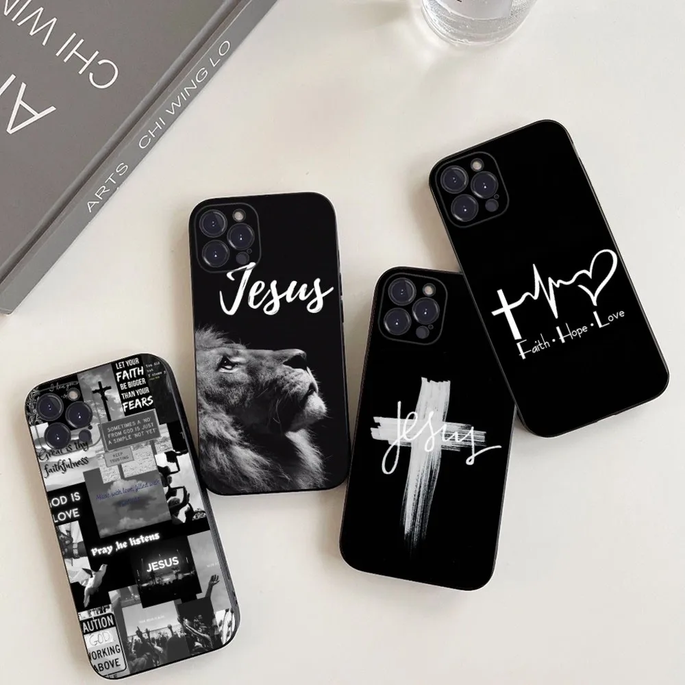 Verse of The Christian Bible Jesus Phone Case Silicone Soft for iphone 15 14 13 12 11 Pro Mini XS MAX 8 7 6 Plus X XS XR Cover