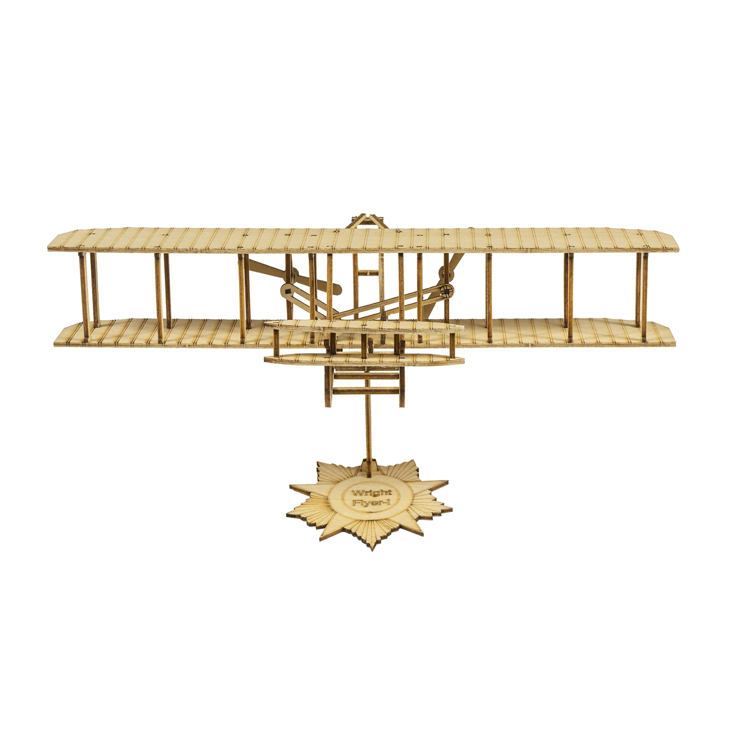 DW Hobby VC09 Wright Flyer 1:65 Balsa-Bausatz – 9 Zoll 1903 Statisches Modell 3D-Holzpuzzle – Detail 8