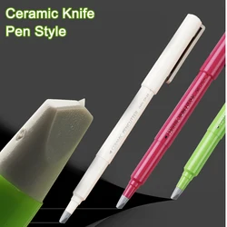 OHTO cuchillo de papel de cerámica estilo bolígrafo, cortador de periódicos y revistas, cuchillo para manualidades, suministros de Arte y manualidades, Mini