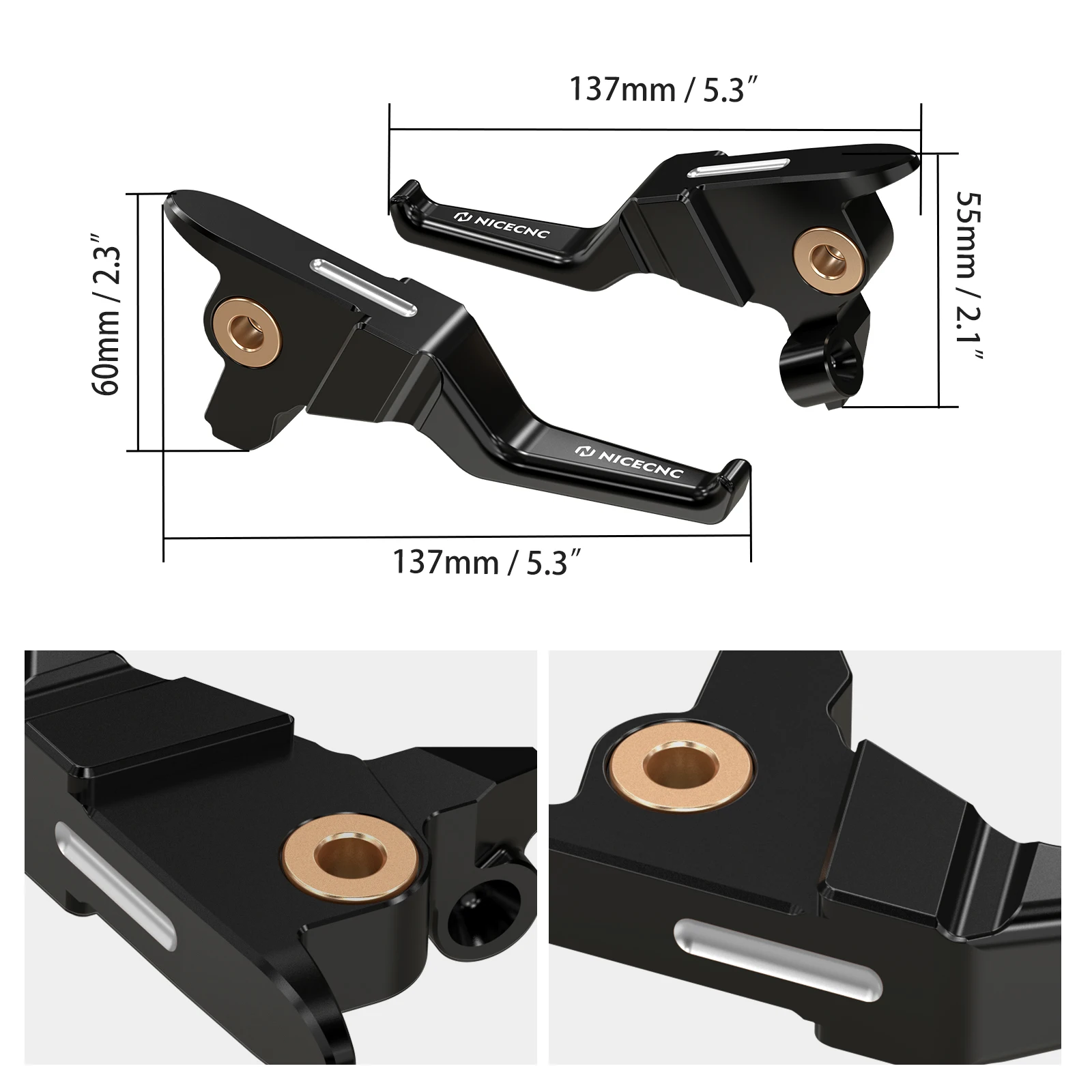Für Harley Road Glide FLTRX 2017–2020 Shorty Handhebel Bremskupplungshebel Street Glide FLHXS Road King FLHR Electra Glide – Detail 2