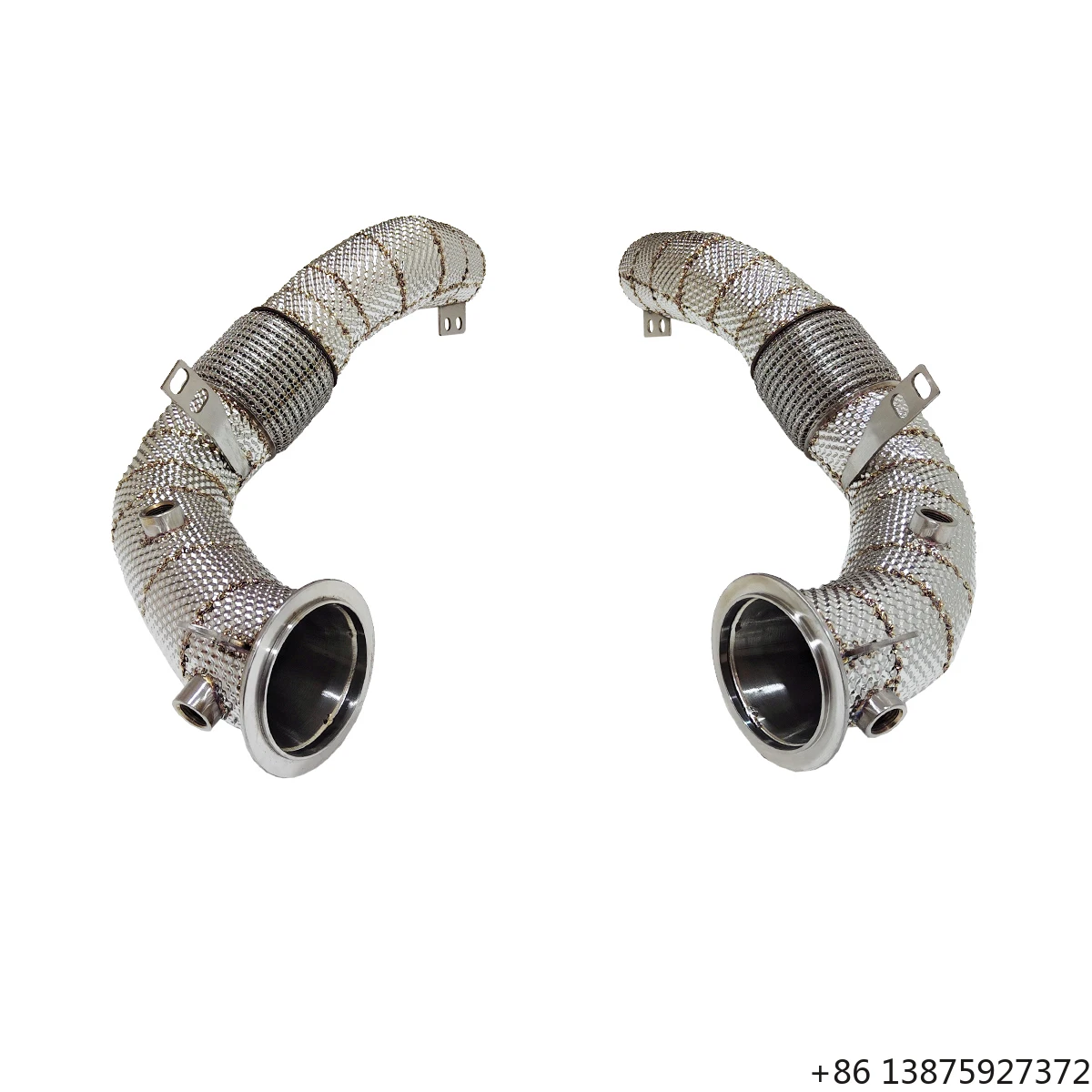 

Ecnal for G14 G15 M850i Stainless Steel Sports WITH HEAT SHIELD Downpipe