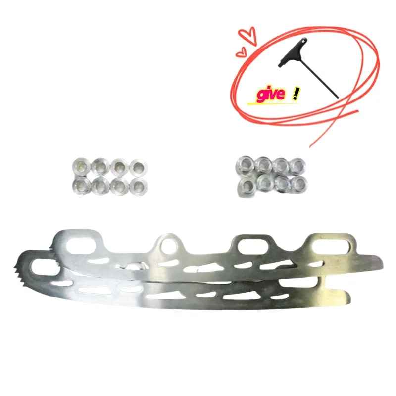 326MM/289MM Ice Skating Blade Stainless Steel Inline Figure Skate With Knife Tooth For Adult Kid Roller Skates Shoes