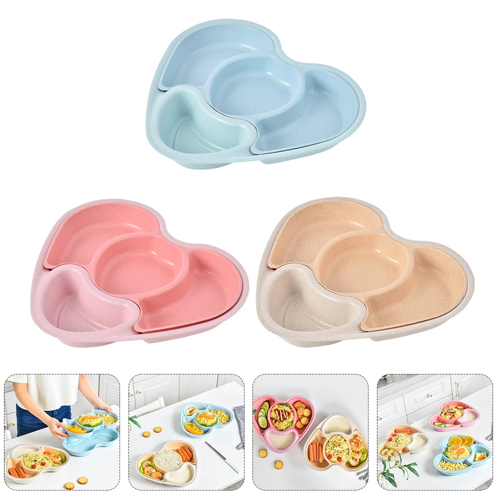 Kids Trays for Eating Food Supplement Bowl Multifunctional Plates Dinnerware Toddler