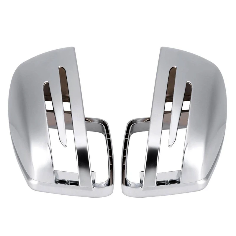 

1 Pair Of Rearview Mirror Shell Cover Protection Cap For Mercedes W204 A B C G Class Matte Chrome