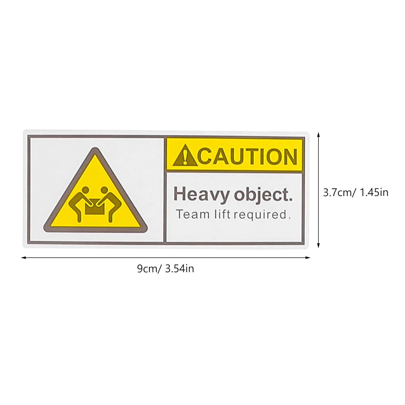 Asset Tags Stickers Overweight Caution Heavy Equipment for Shipping Moving Boxes