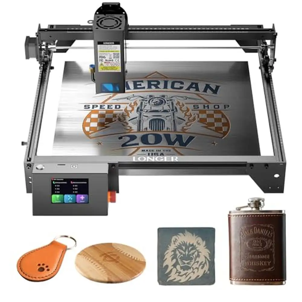 20W Laser Engraver Multi-Color Engraving DIY Tool Touchscreen Control