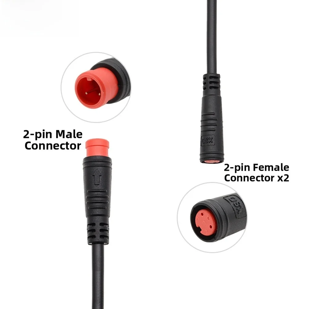 

Waterproof Connector M8 Y Splitter EBike Conversion Waterproof Design Y-type Splitter Cable For E-bike Conversion