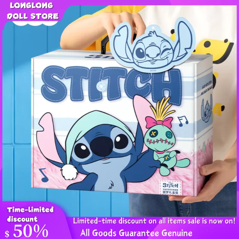 New Stitch Bluetooth Speaker Desktop Ornament Cartoon Anime Peripheral Toy High Sound Quality Subwoofer Gifts Suit Collectible