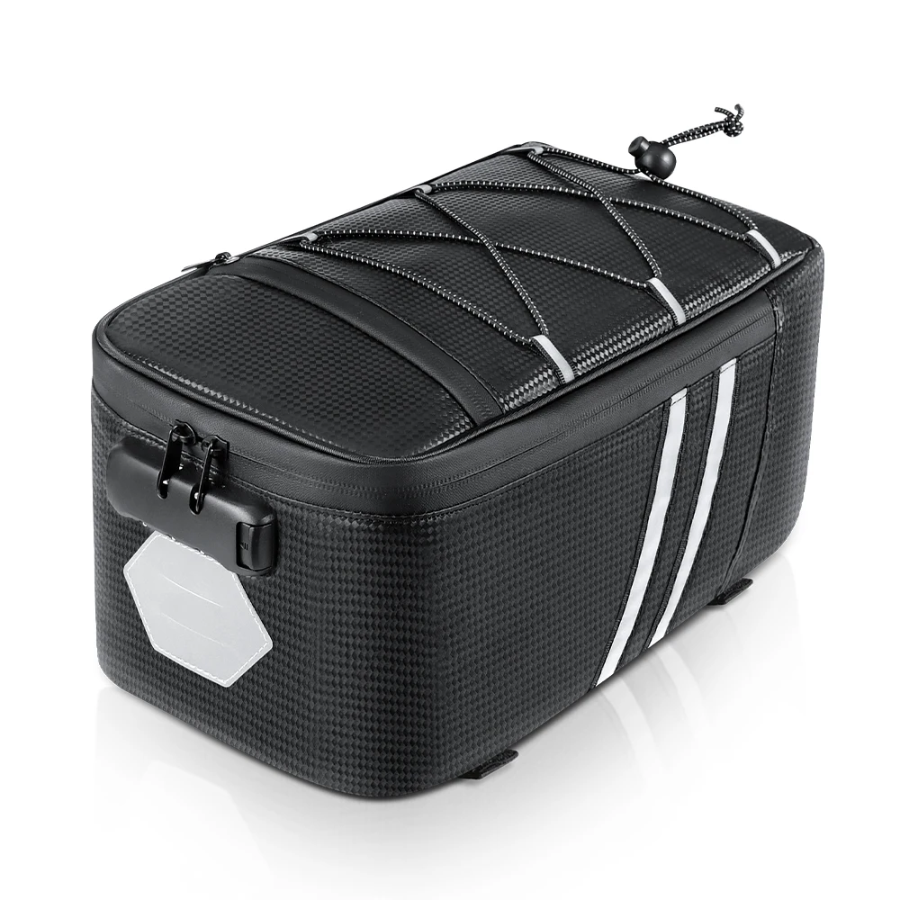 AliExpress NEWBOLER Combination Lock Bicycle Rear Seat Bag MTB Bike Rack Bag Trunk Pannier Cycling Large Capacity Waterproof Travel Bag ﻿ ﻿