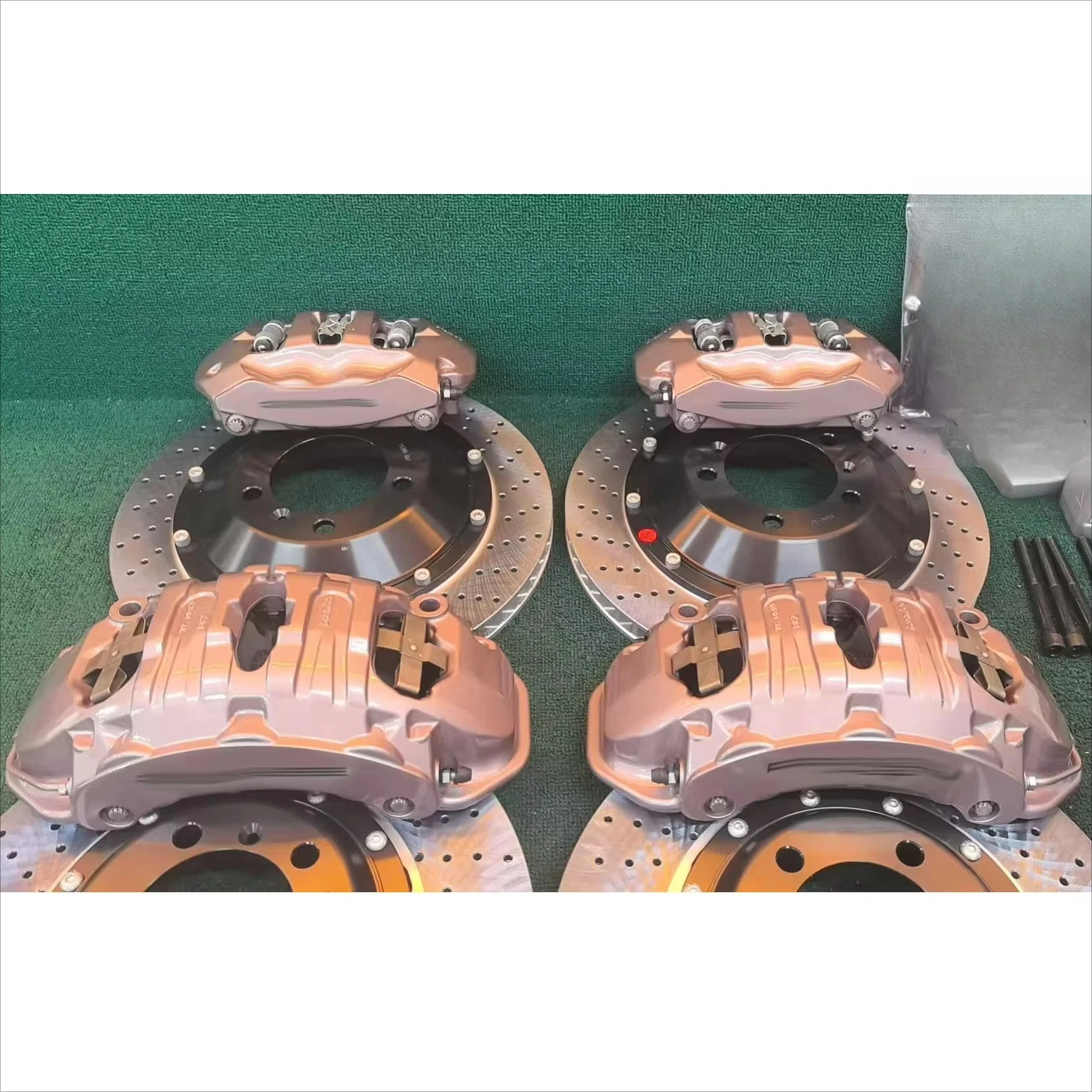 Precision-Made for Brembo 19Z Front 6 Piston & Rear 4 Piston Big Brake Caliper Kit 355x32mm For  718 Cayman Boxster