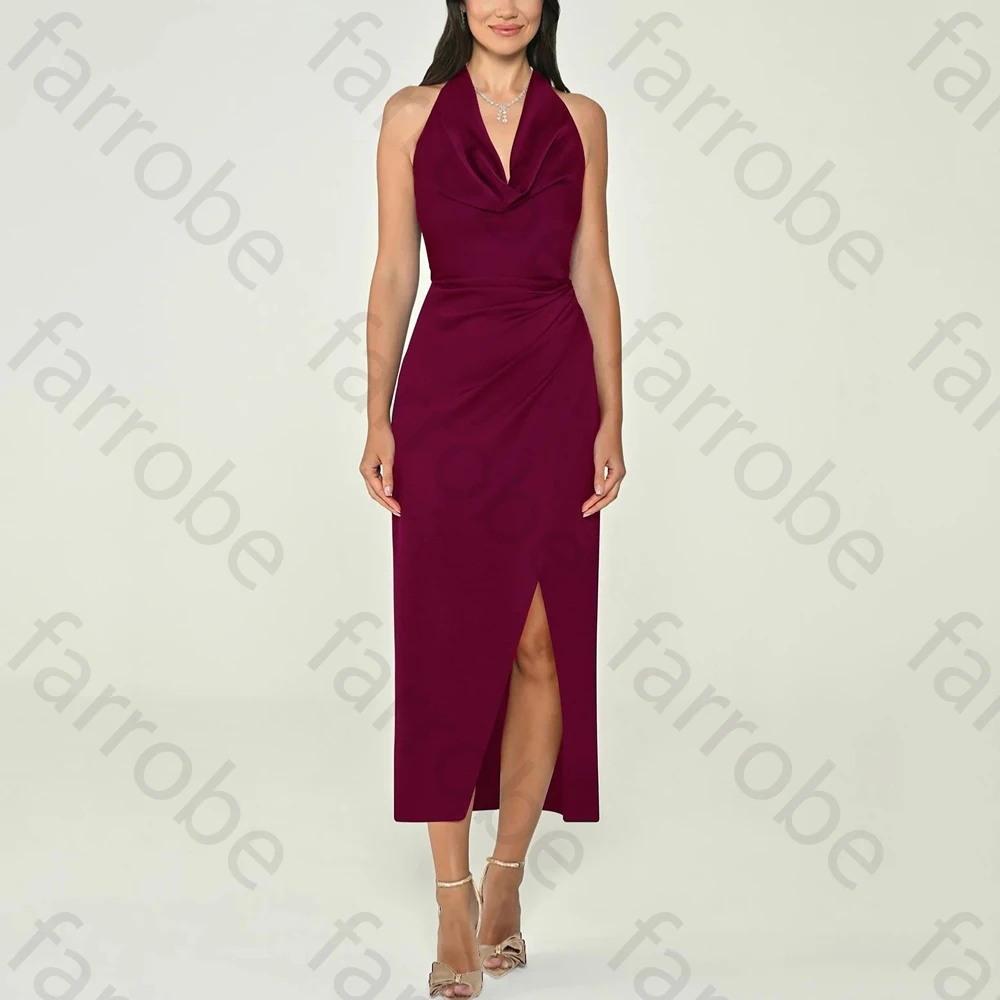 

Плиссированные вечерние платья с открытой спиной и без рукавов, элегантное платье с разрезом по бокам, изысканные платья высокого качества для выпускного вечера для женщин по индивидуальному заказу