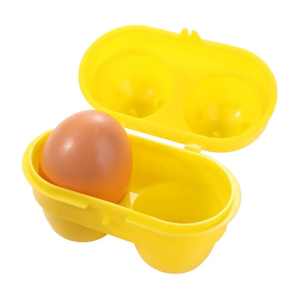 

2 Grids Portable Storage Box Outdoor Camping Organizer Case Egg Storage Box Egg Holder Container Picnic Egg Box