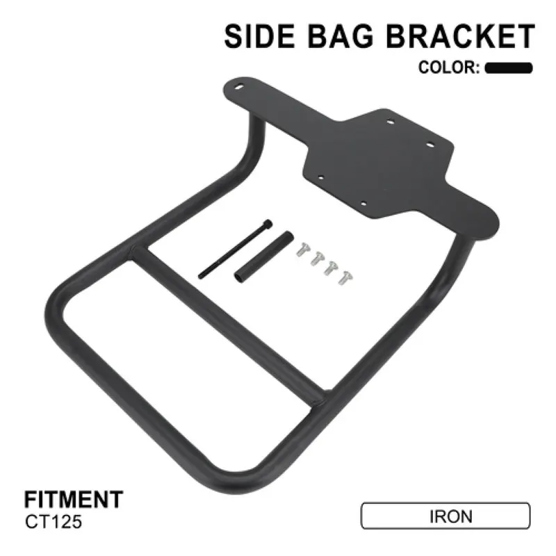 Motorcycle Side Bag Bracket Tail Side Bag Support Edge Frame Rack Accessories For CT125 CT 125 Dirt Pit Bike Trail 125 Iron