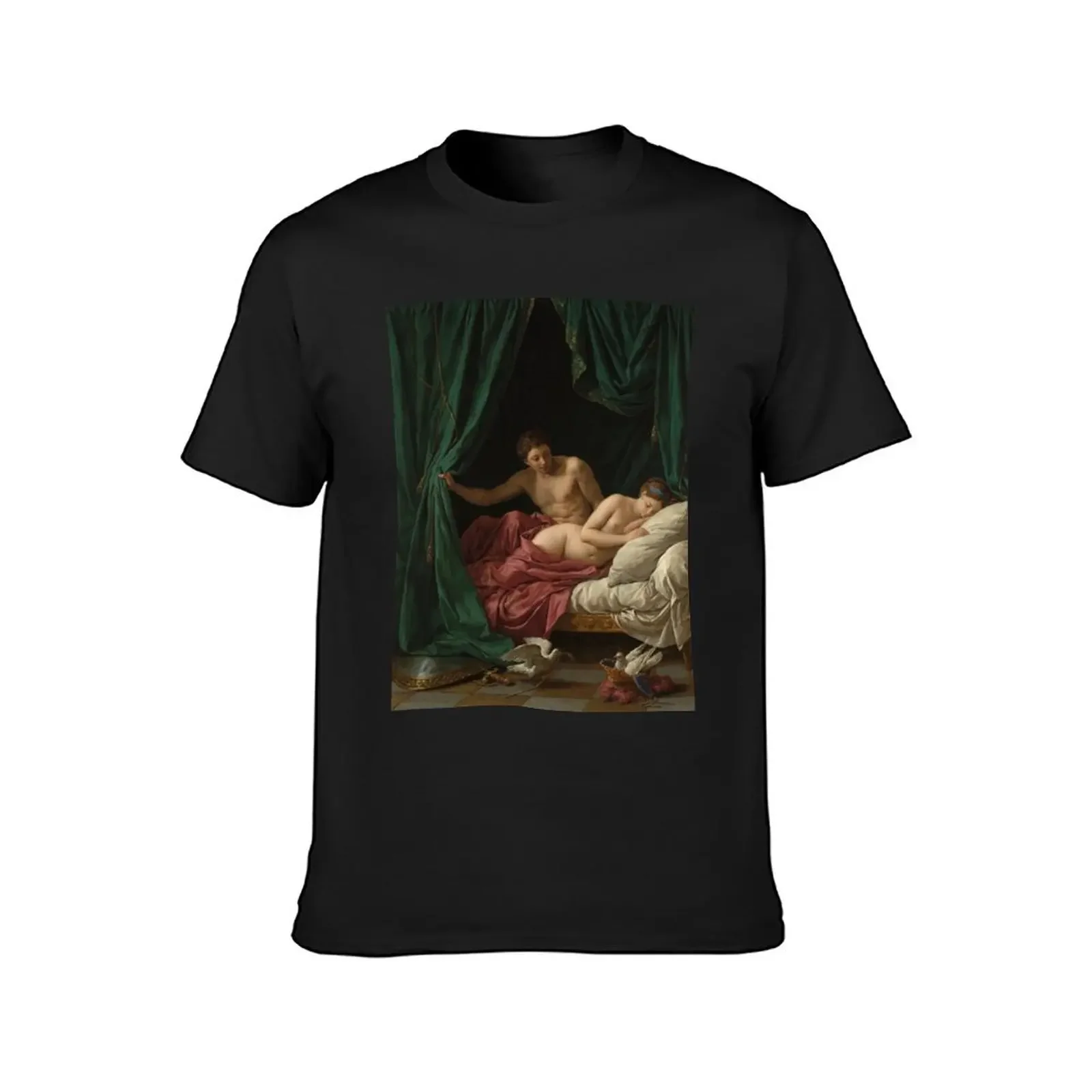 Louis-Jean-Francois Lagrenee - Mars And Venus Allegory Of Peace T-Shirt summer clothes mens t shirts pack