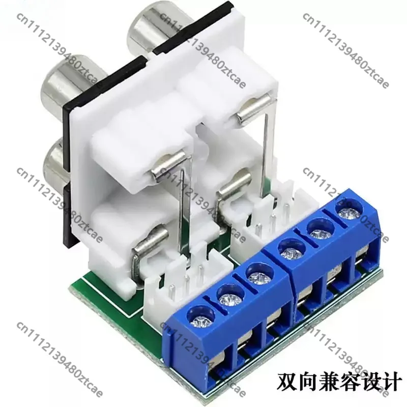 4-Way RCA To XH2.54-3P Terminal Adapter Board DIY Amplifier Speaker Audio Wiring Plate