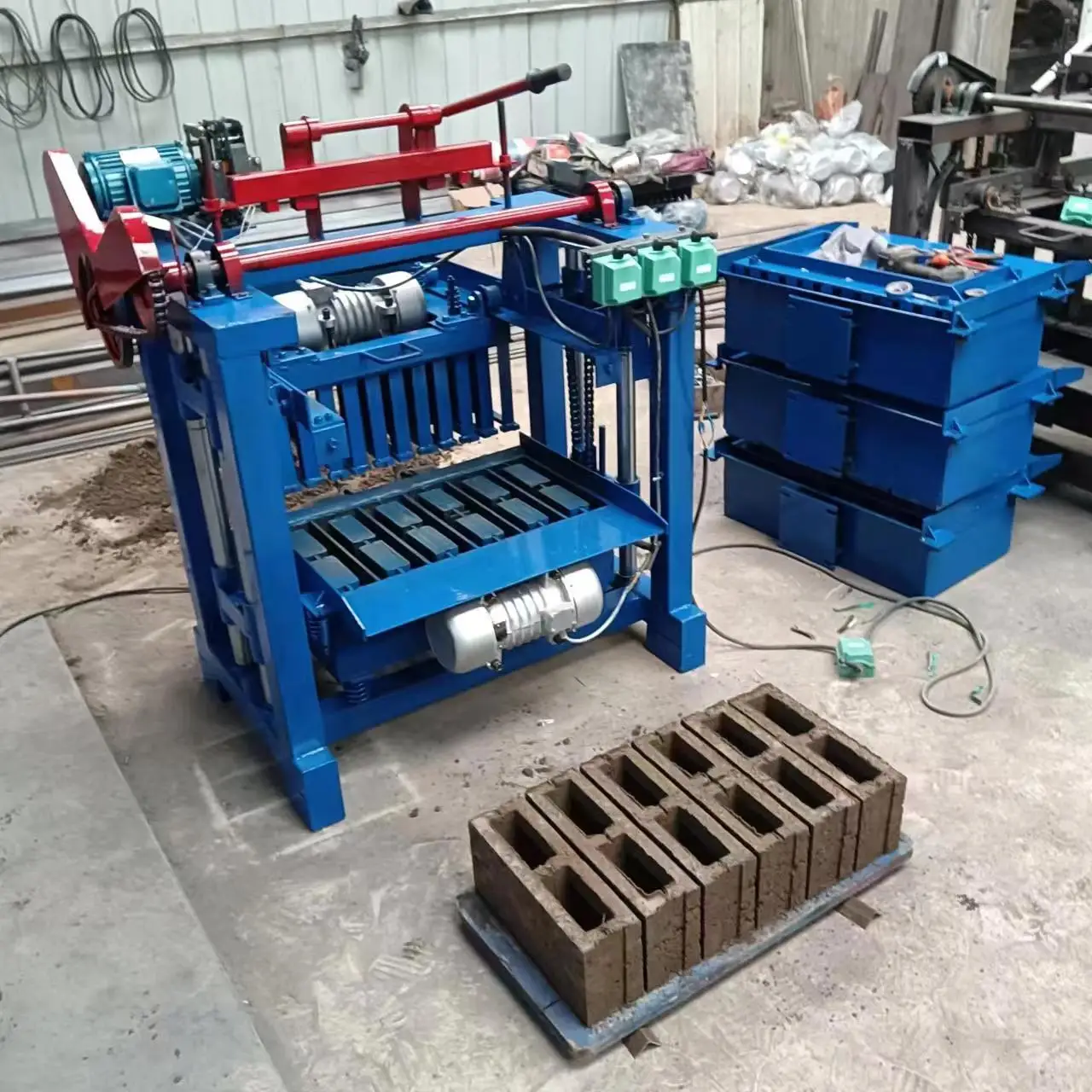 Factory low-cost manual concrete block making machine