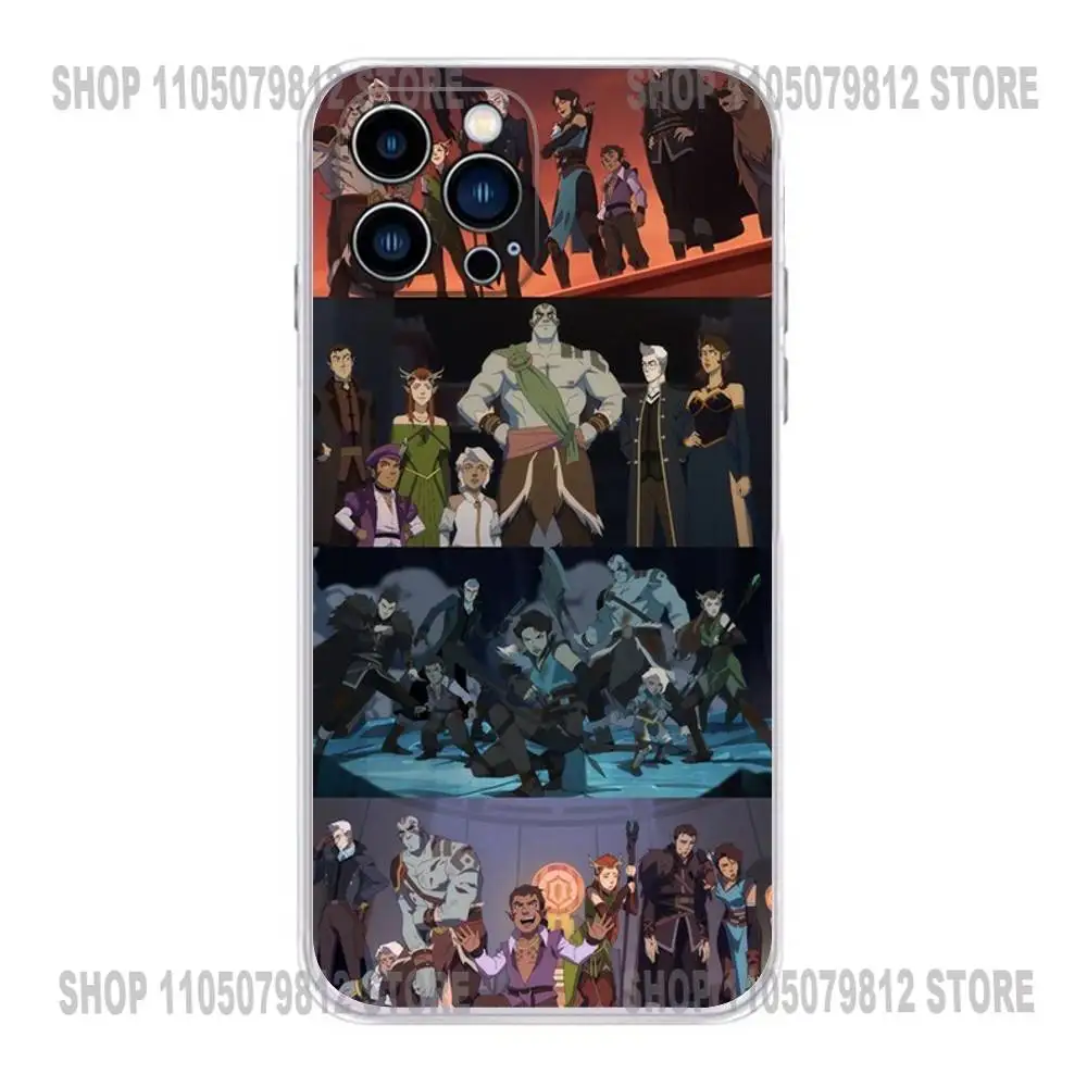 حافظة هاتف كارتون L-Legend V-Vox Machina لهاتف آيفون 17 16,15,14,13,12,11 Plus,Pro,Max,XR,Plus,E,غطاء ناعم شفاف صغير