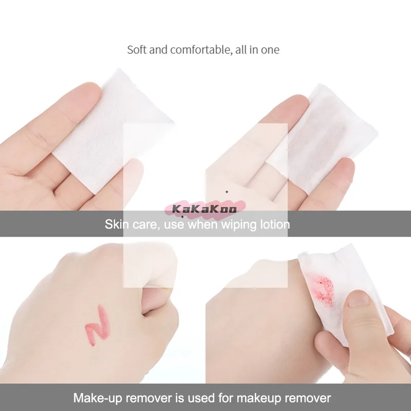 High Quality Disposable Cotton Pad Cosmetic Makeup Remover Cotton Pads Face Cleaning Dissolves And Removes Makeup