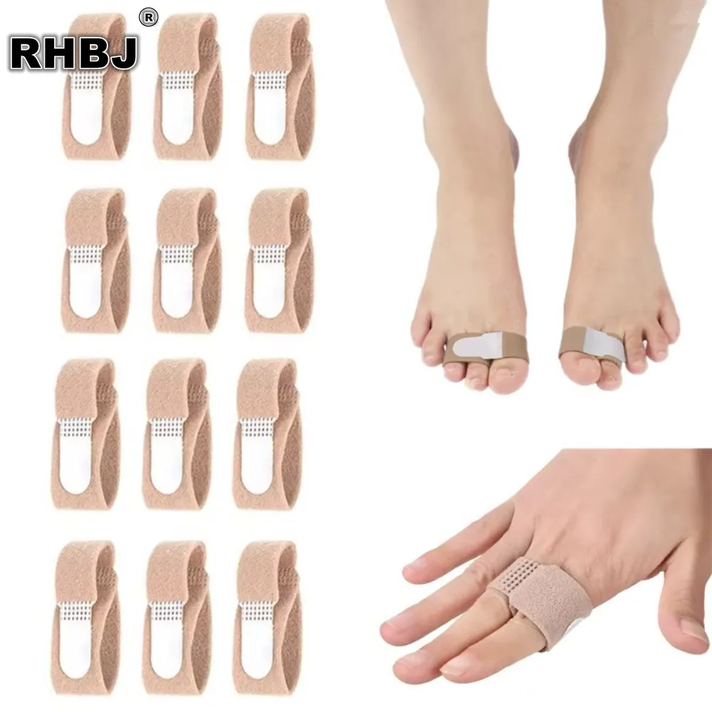 12/24/48Pcs Hallux Valgus Corrector Toe Straightener Bandage Thumb Separator Tape Care Supplies Orthotic Splint for Foot Health