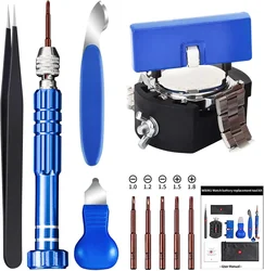 Watch Repair Kit Professional Watch Battery Replacement Tool Watch Back Remover Tools Watch Case Opener Watch Back Remover Holde