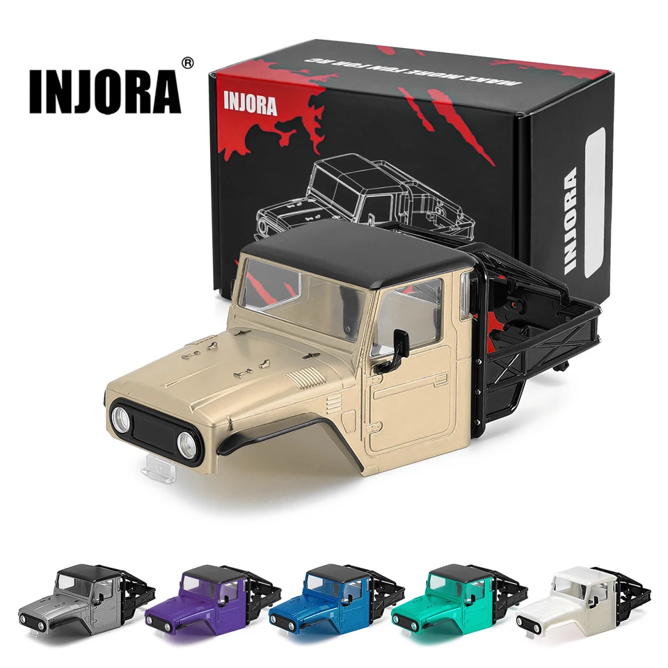 INJORA ディフェンダー　ハードシェル　白　BODY TRX 4 Amazon.com: INJORA 133g 6.10in Wheelbase Shell - ABS Hardtop Body