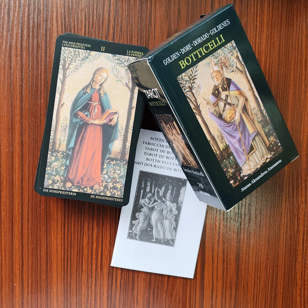 12CMX7CM Botticelli Divination  Tarot this deck with Renaissance deck (English, Spanish, French, German and Italian Edition)