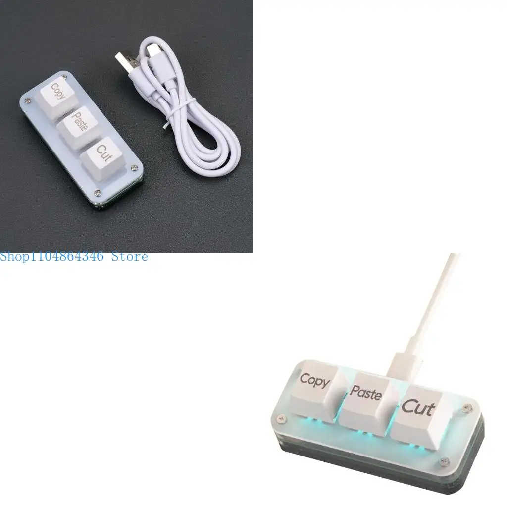 

5ASD RGB 3 KEYS MINI Клавиатура Программирование макро-клавиатурная клавиатура Механическая клавиатура игры