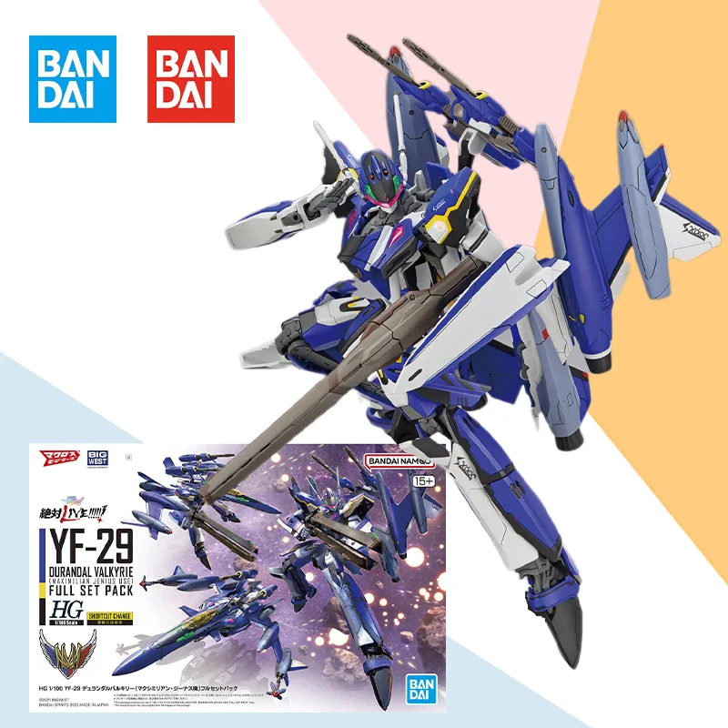 

Bandai Оригинал HG 1/144 YF-29 DURANDAL VALKYRIE полный комплект Aninm экшн-сборка фигурки модели игрушки подарки для детей