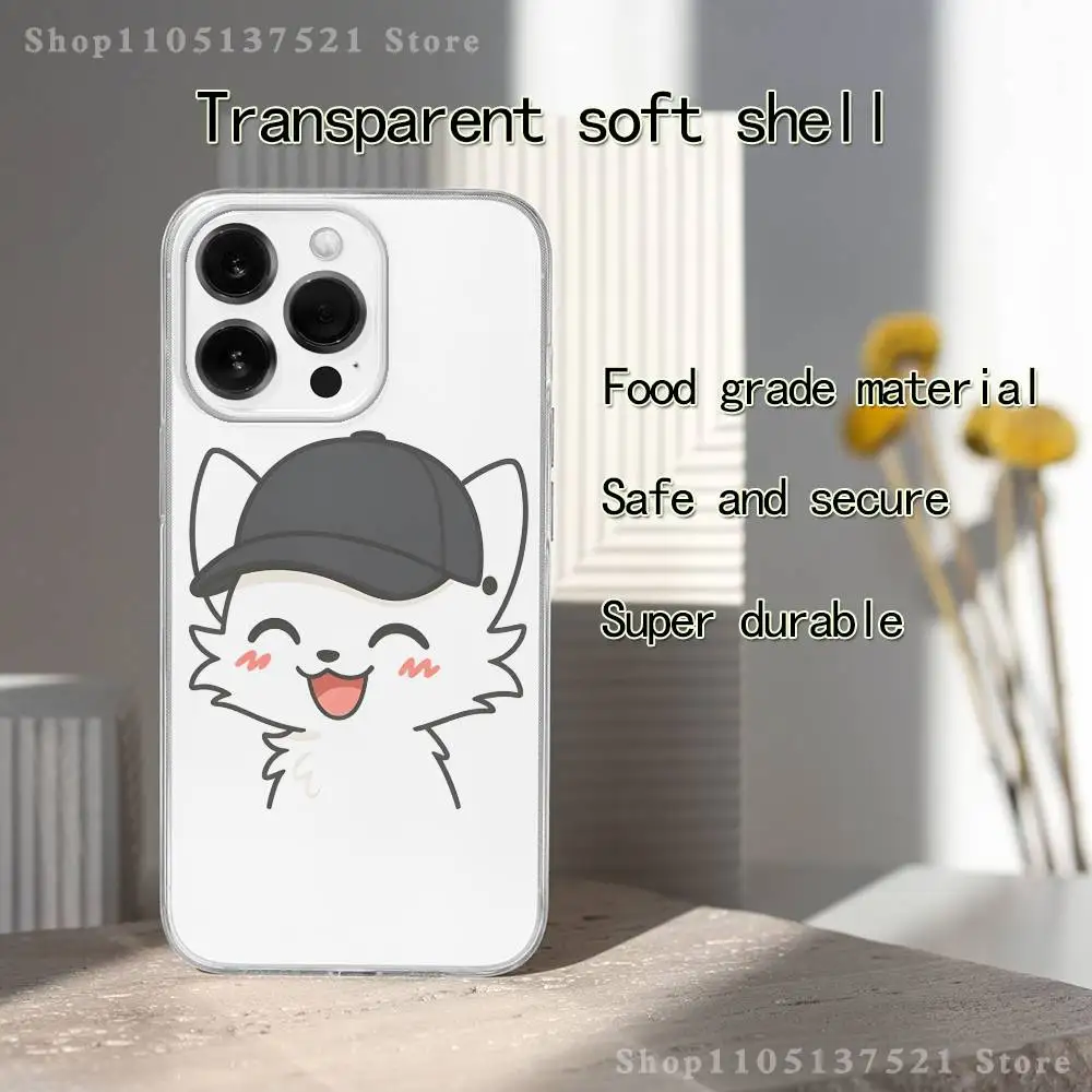 Simpatica custodia per telefono B-Boykisser per iPhone 17,16,15,14,13,12,11 Pro,Max,Plus,X,XS,XR,SE4,E Mini Cover morbida trasparente