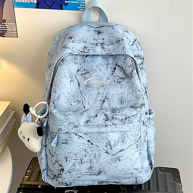 حقائب مدرسية متخصصة بصبغة ربط لطلاب الجامعات بسعة كبيرة وبسيطة لطلاب المدارس الثانوية حقيبة ظهر للمدرسة الثانوية