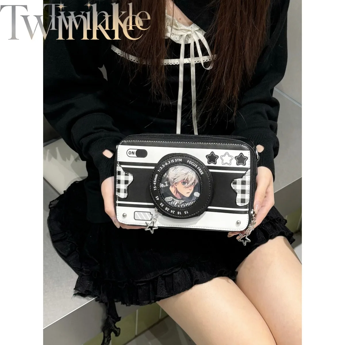 Ita Bag Women Crossbody Handbag Cute Anime Kawaii Shoulder Purse Badge Display Bag Idol Cosplay Daily Zaku Small Capacity
