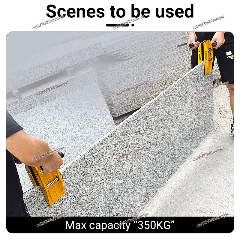 

350KG Rubber Double Hand Carrying Jig Stone Large Plate Glass Hand Lifting Jig Marble Carrying Labor Saving Hand Push Tool