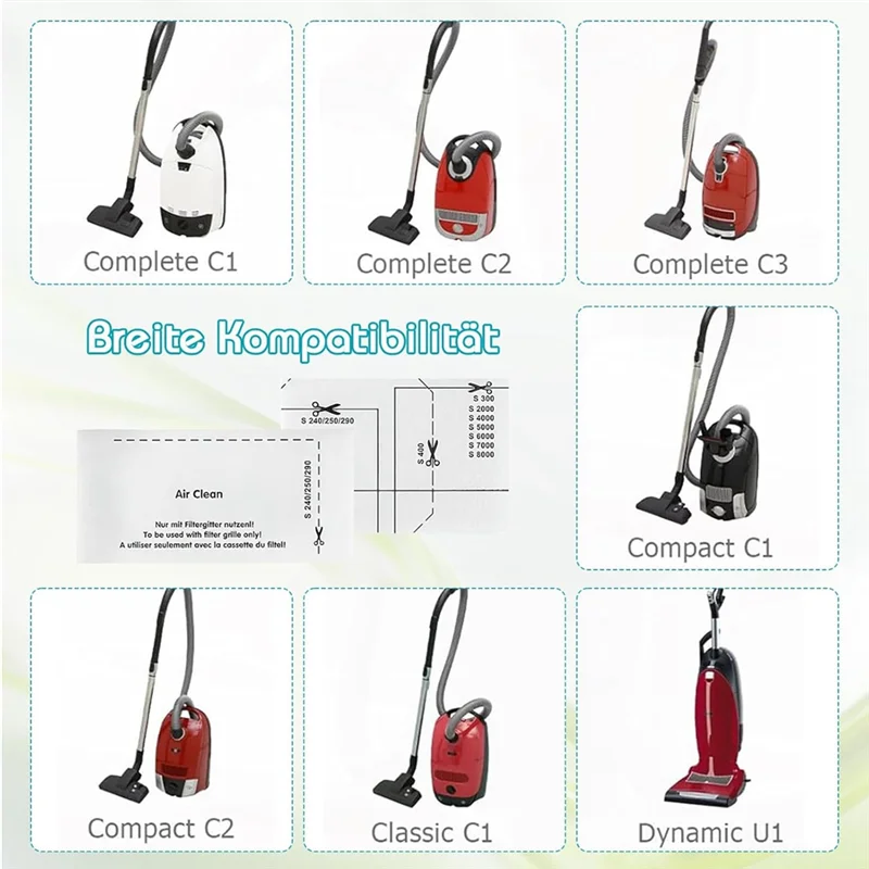 A44T Essential 14Pcs Motor And Vacuum Cleaner Filter Kit For  Complete C1/2/3, High-Quality Replacements