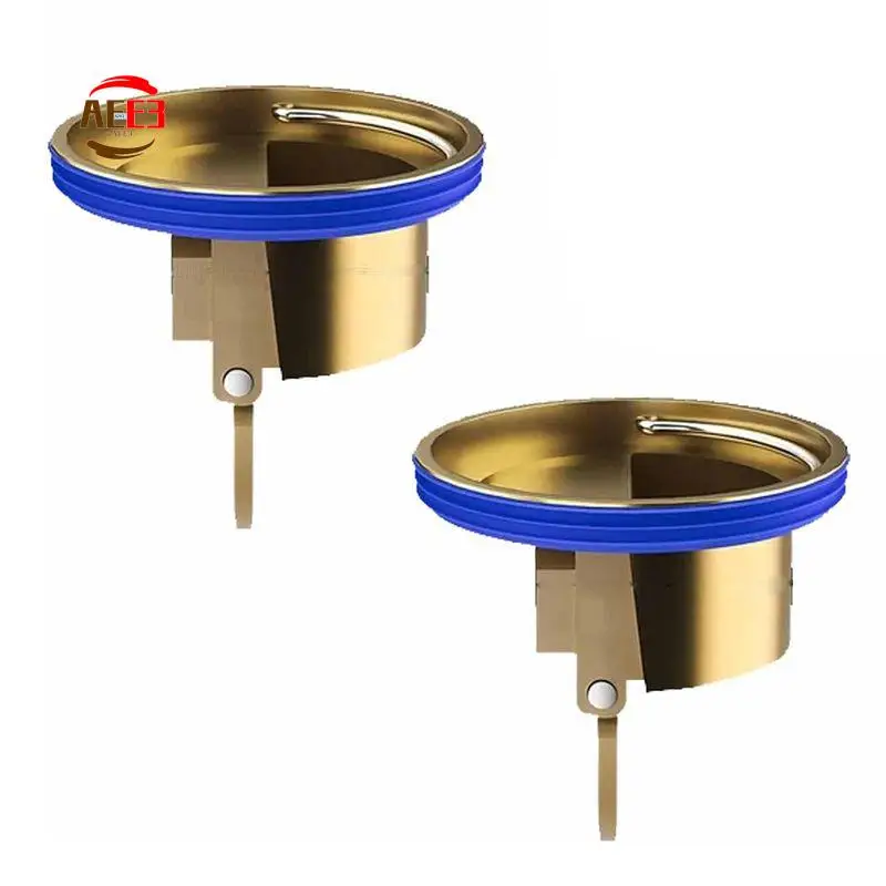 

AEE3-Floor Drain Core 2 Pcs Floor Drain Backflow Preventer, All Brass Thickened Anti-Backflow Sewer Core