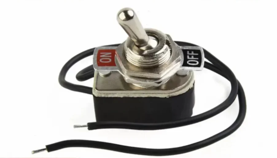 KNS-1 Rocker Toggle Switch Electronic Slide Power Switch Two-Pin Two-Position with Wire for Electrical Engineering