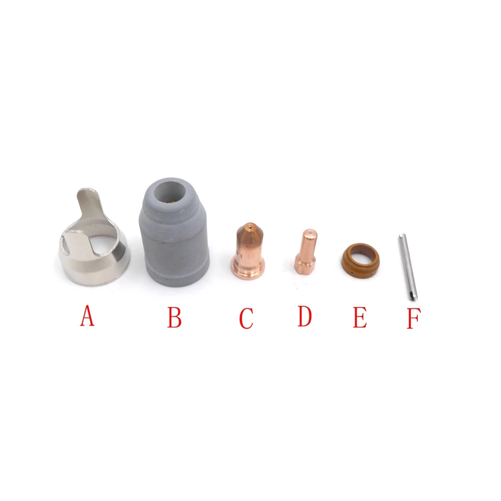 

PT-100 PT100 IPT-100 PTM-100 IPT100 PTM100 Plasma Cutting Hand / CNC Torch Electrode Nozzle Tip Shield Cup Swirl Ring Air Tube